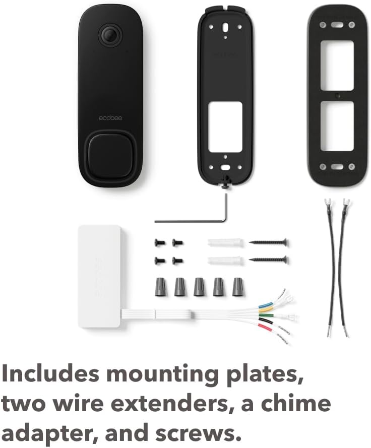 ecobee Smart Video Doorbell Camera (Wired) - with Industry Leading HD Camera, Smart Security, Night Vision, Person and Package Sensors, 2-Way Talk, and Video & Snapshot Recording - Image 6