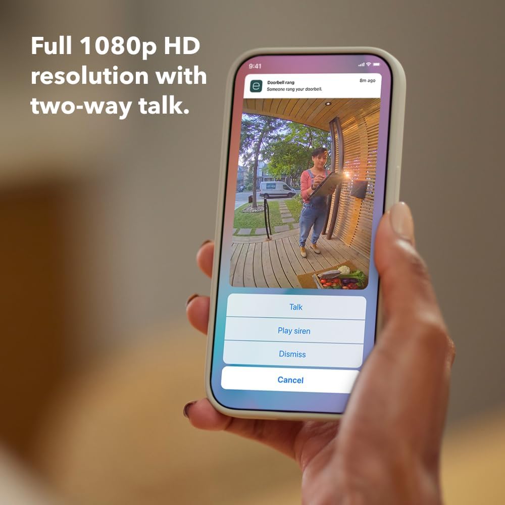 ecobee Smart Video Doorbell Camera (Wired) - with Industry Leading HD Camera, Smart Security, Night Vision, Person and Package Sensors, 2-Way Talk, and Video & Snapshot Recording - Image 7