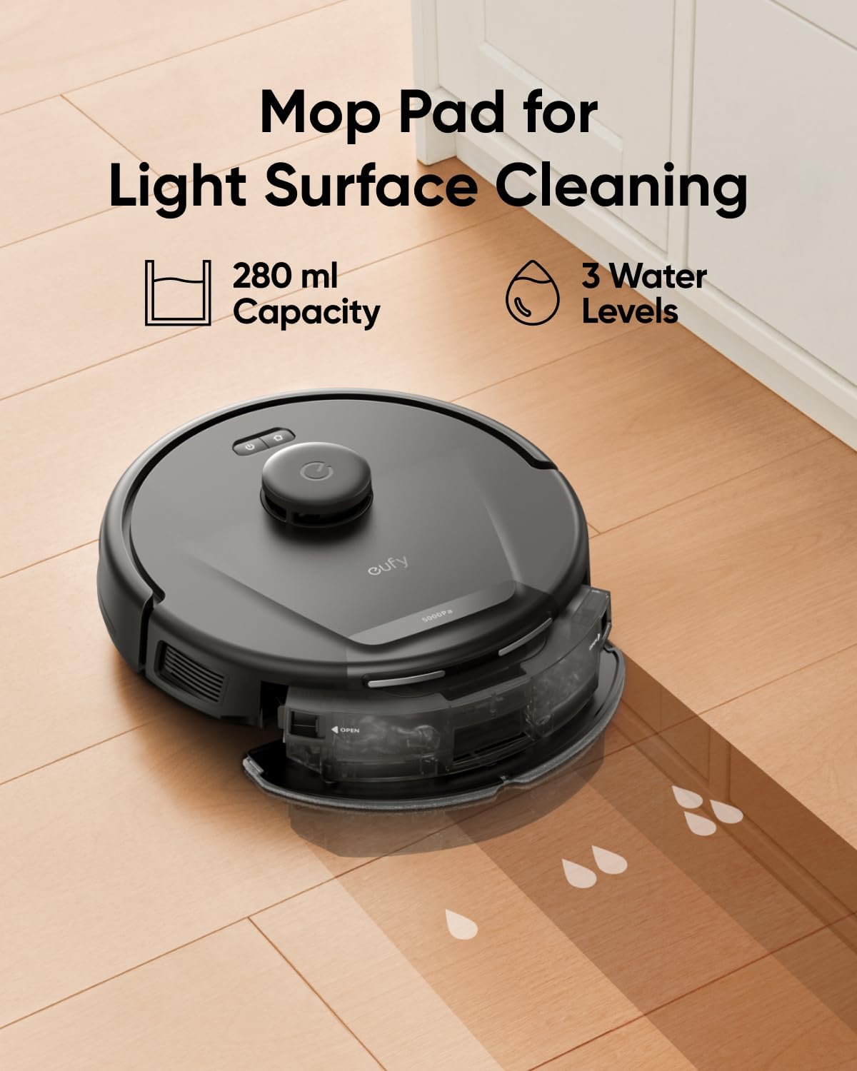 eufy L60 Hybrid Robot Vacuum with Self Empty Station, Hair Detangling Technology, Up to 60 Days of Hands Free Cleaning, Ultra Strong 5,000 Pa Suction to Remove Hair, Dust, Mop Pad - Image 8