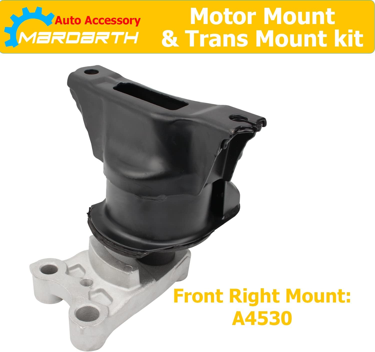 Set of 4 Engine Motor and Trans Mount Compatible with 2006-2010 Honda Civic 1.8L Automatic Transmission, Replace OE A4530 A4534 A4543 A4546 - Image 4